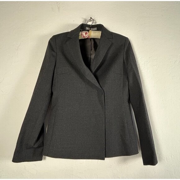 Naf Naf Women's Single Button Front Blazer Jacket Collared Long Sleeve Black - Picture 1 of 10